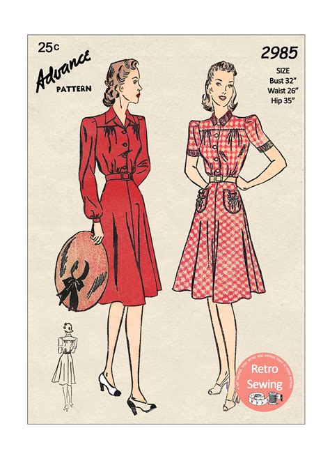 1920s Sewing Patterns. . 1940s patterns sewing